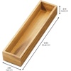 image:imageiDesign Acacia Wood Kitchen Drawer Organizer  Set of 3  Natural  Kitchen and Pantry12 x 3 x 2