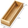 image:imageiDesign Acacia Wood Kitchen Drawer Organizer  Set of 3  Natural  Kitchen and Pantry9 x 3 x 2