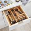 image:imageiDesign Acacia Wood Kitchen Drawer Organizer  Set of 3  Natural  Kitchen and Pantry9 x 3 x 2
