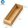 image:imageiDesign Acacia Wood Kitchen Drawer Organizer  Set of 3  Natural  Kitchen and Pantry9 x 3 x 2
