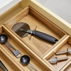image:imageiDesign Acacia Wood Kitchen Drawer Organizer  Set of 3  Natural  Kitchen and Pantry9 x 6 x 2