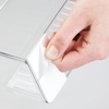 image:imageiDesign Adhesive Organizer Bin Set of 2 Clear  DamageFree Hanging For Kitchen Bathroom or OfficePack of 1