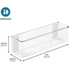 image:imageiDesign Adhesive Organizer Bin Set of 2 Clear  DamageFree Hanging For Kitchen Bathroom or OfficePack of 1