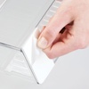 image:imageiDesign Adhesive Organizer Bin Set of 2 Clear  DamageFree Hanging For Kitchen Bathroom or OfficePack of 2