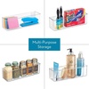 image:imageiDesign Adhesive Organizer Bin Set of 2 Clear  DamageFree Hanging For Kitchen Bathroom or OfficePack of 2