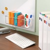 image:imageiDesign Adhesive Organizer Bin Set of 2 Clear  DamageFree Hanging For Kitchen Bathroom or OfficePack of 2