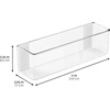 image:imageiDesign Adhesive Organizer Bin Set of 2 Clear  DamageFree Hanging For Kitchen Bathroom or OfficePack of 4