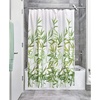 image:imageiDesign Anzu Fabric Shower Curtain Green 72 x 72  WaterRepellent Bath Liner For Kids Guest College Dorm Master BathroomGreen