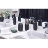 image:imageiDesign Austin Metal Covered Holder Stand Holds Regular and Electric Toothbrushes in Master Guest Kids College Dorm Bathroom Brushed  Holds Regular and Electric Toothbrushes for Bathroom or VanitySmokeMatte Black