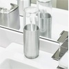 image:imageiDesign Austin Metal Covered Holder Stand Holds Regular and Electric Toothbrushes in Master Guest Kids College Dorm Bathroom Brushed  Holds Regular and Electric Toothbrushes for Bathroom or VanityClearBrushed