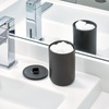 image:imageiDesign Cade Canister Bathroom Storage Jar with Lid Matte Black  314 x 314 x 509 For Bathroom For Vanity For Desk For Countertop314 x 314 x 509