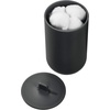 image:imageiDesign Cade Canister Bathroom Storage Jar with Lid Matte Black  314 x 314 x 509 For Bathroom For Vanity For Desk For Countertop314 x 314 x 509 Pack of 2