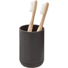 image:imageiDesign Cade Collection Toothbrush Holder Matte Black  For Normal Toothbrushes Spin Brushes Toothpaste 3 x 3 x 45Black