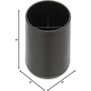 image:imageiDesign Cade Collection Toothbrush Holder Matte Black  For Normal Toothbrushes Spin Brushes Toothpaste 3 x 3 x 45Black