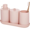 image:imageiDesign Cade Collection Toothbrush Holder Matte Black  For Normal Toothbrushes Spin Brushes Toothpaste 3 x 3 x 45Blush