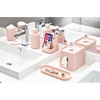 image:imageiDesign Cade Collection Toothbrush Holder Matte Black  For Normal Toothbrushes Spin Brushes Toothpaste 3 x 3 x 45Blush