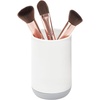 image:imageiDesign Cade Collection Toothbrush Holder Matte Black  For Normal Toothbrushes Spin Brushes Toothpaste 3 x 3 x 45WhiteGray