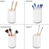 image:imageiDesign Cade Collection Toothbrush Holder Matte Black  For Normal Toothbrushes Spin Brushes Toothpaste 3 x 3 x 45WhiteGray
