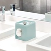 image:imageiDesign Cade Facial Tissue Cover Matte Soft Aqua  Boutique Box Holder For Vanity Countertops Desk Office amp Dorm