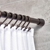 image:imageiDesign Cameo Metal Expandable Constant Tension Shower Curtain Rod for Master Guest Kids Bathroom Adjustable from 2642 WhiteBronze