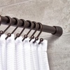 image:imageiDesign Cameo Metal Expandable Constant Tension Shower Curtain Rod for Master Guest Kids Bathroom Adjustable from 2642 WhiteBronze