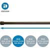 image:imageiDesign Cameo Metal Expandable Constant Tension Shower Curtain Rod for Master Guest Kids Bathroom Adjustable from 2642 WhiteBronze