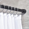image:imageiDesign Cameo Metal Expandable Constant Tension Shower Curtain Rod for Master Guest Kids Bathroom Adjustable from 2642 WhiteMatte Black