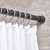 image:imageiDesign Cameo Metal Expandable Constant Tension Shower Curtain Rod for Master Guest Kids Bathroom Adjustable from 2642 WhiteMatte Black