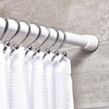 image:imageiDesign Cameo Metal Expandable Constant Tension Shower Curtain Rod for Master Guest Kids Bathroom Adjustable from 2642 WhiteWhite