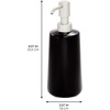 image:imageiDesign Ceramic Soap Dispenser Matte Black  Bathroom Vanity Kitchen CountertopMatte Black