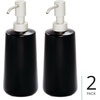 image:imageiDesign Ceramic Soap Dispenser Matte Black  Bathroom Vanity Kitchen CountertopMatte Black