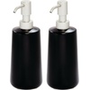 image:imageiDesign Ceramic Soap Dispenser Matte Black  Bathroom Vanity Kitchen CountertopMatte Black