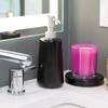 image:imageiDesign Ceramic Soap Dispenser Matte Black  Bathroom Vanity Kitchen CountertopMatte Black