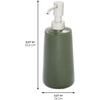 image:imageiDesign Ceramic Soap Dispenser Matte Black  Bathroom Vanity Kitchen CountertopMoss