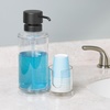 image:imageiDesign Clarity Mouthwash Dispenser Pump with Cup Holder Caddy Clear  625 x 35 x 925 Attached Paper Cup HolderClearBlack