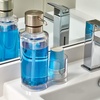 image:imageiDesign Clarity Mouthwash Dispenser Pump with Cup Holder Caddy Clear  625 x 35 x 925 Attached Paper Cup HolderClearBrushed