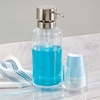 image:imageiDesign Clarity Mouthwash Dispenser Pump with Cup Holder Caddy Clear  625 x 35 x 925 Attached Paper Cup HolderClearBrushed Pack of 12