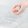 image:imageiDesign Clarity Wall Mount Nail Polish Storage Rack with 3 Shelves for Bathroom Vanity Closet Bedroom Set of 1 BinSmall  For Bathroom Vanity
