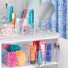 image:imageiDesign Clarity Wall Mount Nail Polish Storage Rack with 3 Shelves for Bathroom Vanity Closet Bedroom Set of 1 BinSmall  For Bathroom Vanity