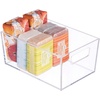image:imageiDesign Clarity Wall Mount Nail Polish Storage Rack with 3 Shelves for Bathroom Vanity Closet Bedroom Set of 1 BinSmall  For Bathroom Vanity