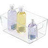 image:imageiDesign Clarity Wall Mount Nail Polish Storage Rack with 3 Shelves for Bathroom Vanity Closet Bedroom Set of 1 BinSmall  For Bathroom Vanity
