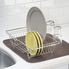 image:imageiDesign Classico Kitchen OvertheSink Dish Drainer Rack for Drying Glasses Silverware Bowls Plates  Satin