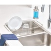 image:imageiDesign Classico Kitchen OvertheSink Dish Drainer Rack for Drying Glasses Silverware Bowls Plates  Satin