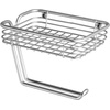 image:imageiDesign Classico Metal Wall Mount Toilet Paper Holder with Wire Shelf for Master Guest Kids Bathroom 725 x 525 x 53 ChromeChrome