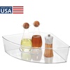 image:imageiDesign Clear Plastic 14 Wedge Bin 2Pack  Corner Lazy Susan Cabinet Kitchen Cabinet Organizer1 Piece