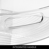 image:imageiDesign Clear Plastic 14 Wedge Bin 2Pack  Corner Lazy Susan Cabinet Kitchen Cabinet Organizer2 Piece Set