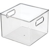 image:imageiDesign Clear Plastic Storage Bins 4Pack  For Kitchen Pantry and Fridge For Cabinets and ShelvesPack of 1