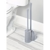 image:imageiDesign Compact Plunger Set White Set of 2  Toilet Brush Bathroom Cleaning StorageGray