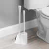 image:imageiDesign Compact Plunger Set White Set of 2  Toilet Brush Bathroom Cleaning StorageWhite