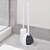 image:imageiDesign Compact Plunger Set White Set of 2  Toilet Brush Bathroom Cleaning StorageWhite